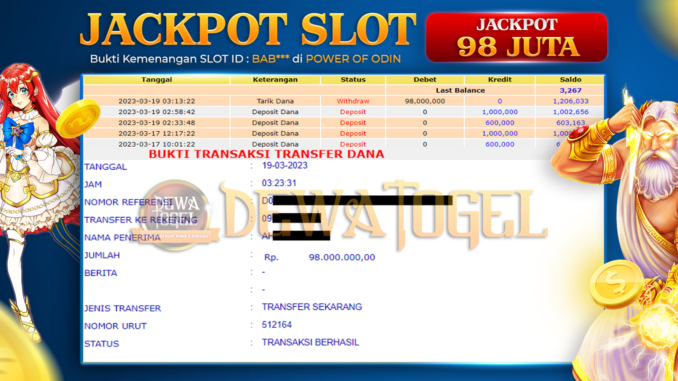 bukti jp dewatogel #55